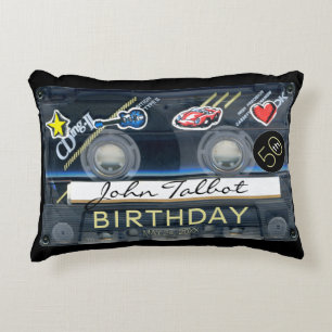 Coussins Décoratifs MP3 Audiotape Retro 50e anniversaire Personnalisé