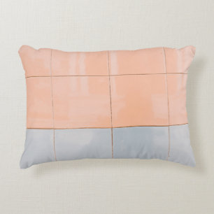 Coussins Décoratifs Mur bleu et orange