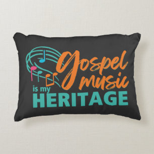 Coussins Décoratifs Musique gospel élégante EST MON HÉRITAGE 
