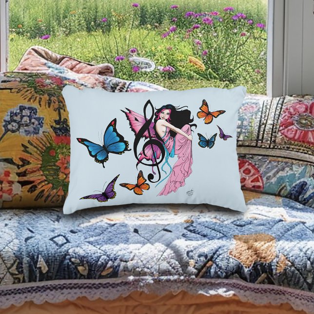 Coussins Décoratifs Musique Note Papillons Fairy (Créateur téléchargé)