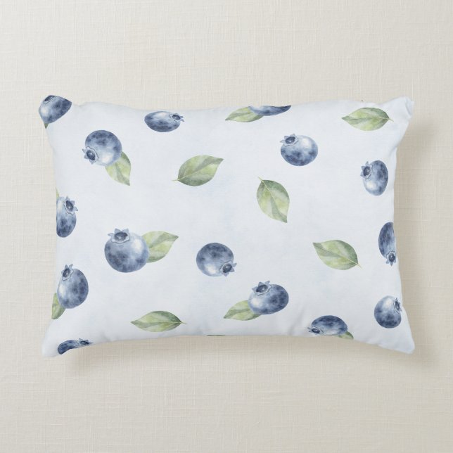 Coussins Décoratifs Myrtilles Bleues Fruit   (Devant)