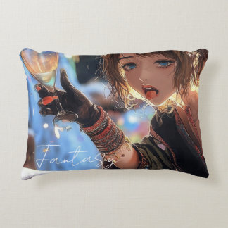 Coussins Décoratifs Mysterious Fantasy Girl - Gothic Art Aesthetic