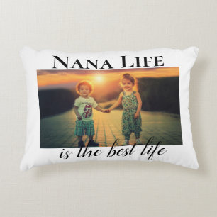 Coussins Décoratifs Nana Life Meilleure Vie Photo Personnalisée