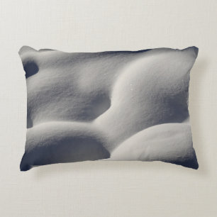 Coussins Décoratifs Nature Abstraite des monticules de neige mousseuse