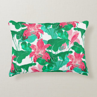 Coussins Décoratifs nature flowers and leaves colorful seamless patter