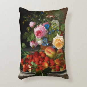 Coussins Décoratifs Nature morte Roses et Fraises par Otto Ottesen