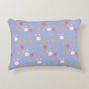 Coussins Décoratifs Nature Pâques Bunnies Motif Floral Oeufs Chasse Am