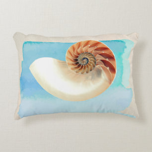 Coussins Décoratifs Nautilus Coquillage et sable