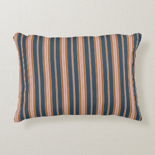 Coussins Décoratifs Navy élégant Brun Rose rayure à l'anglaise