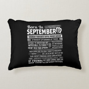 Coussins Décoratifs Né en septembre virgo drôle cadeau d'anniversaire