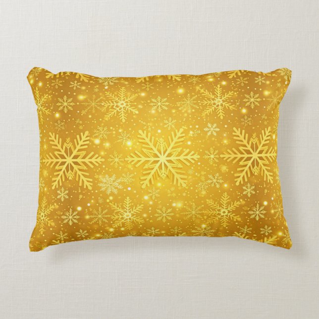 Coussins Décoratifs Neige dorée (Devant)