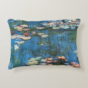 Coussins Décoratifs Nénuphars de Claude Monet, Impressionnisme Vintage