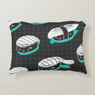 Coussins Décoratifs Nigiri Sushi Motif de croquis Vintage