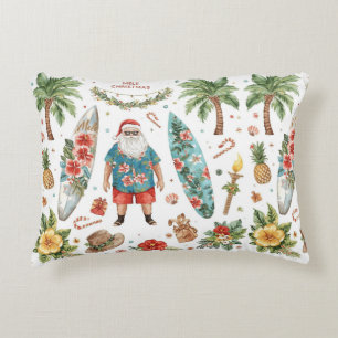 Coussins Décoratifs Noël à Hawaï sur le thème du Père Noël