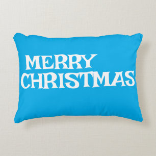 COUSSINS DÉCORATIFS NOËL ÉLÉGANT MODERNE CHIC COULEUR BLEUE