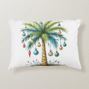 Coussins Décoratifs Noël en Décembre Noël Tropical de Plage Palmier