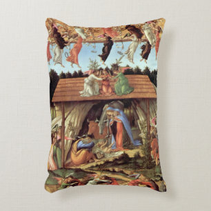 Coussins Décoratifs Noël, Nativité, Naissance du Christ de Botticelli