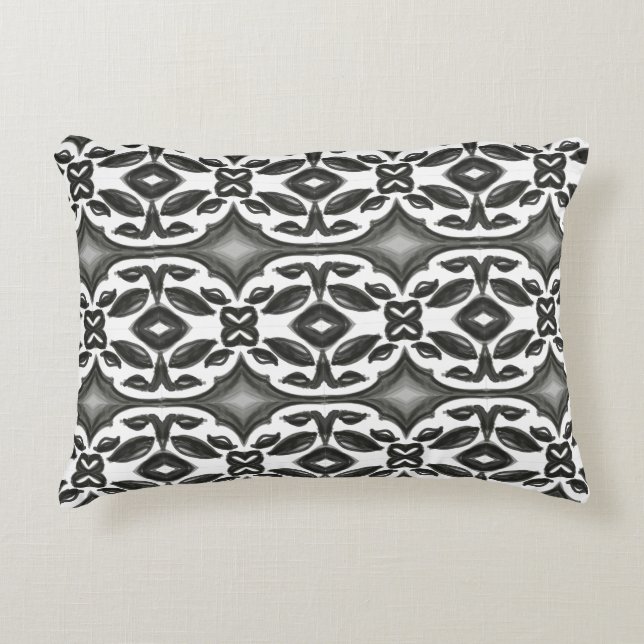 Coussins Décoratifs Noir et Blanc (Devant)