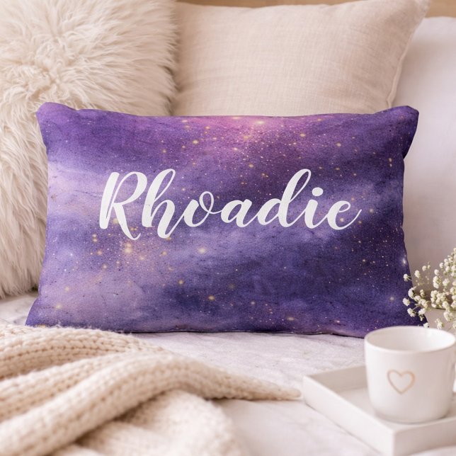 Coussins Décoratifs Nom Galaxie Lavande (Créateur téléchargé)