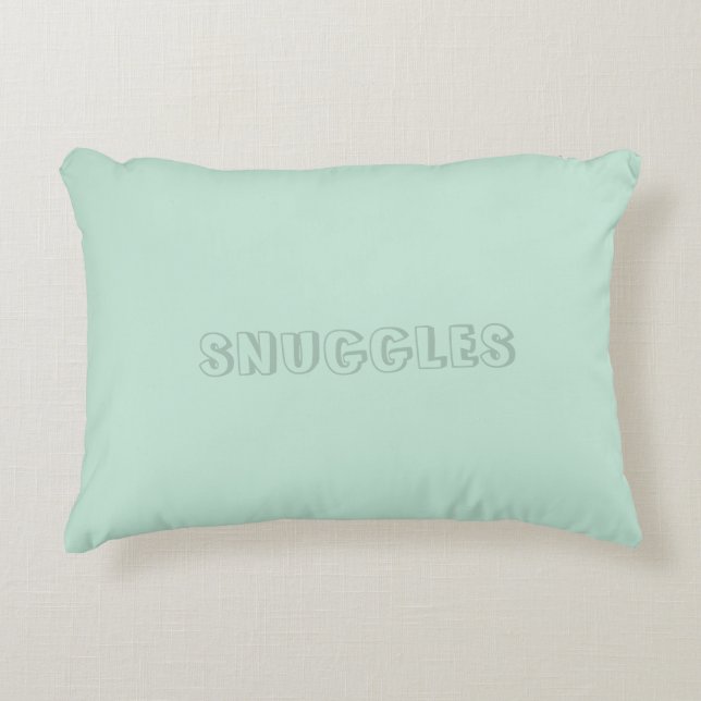 Coussins Décoratifs Nom personnalisable "Snuggles" (Devant)