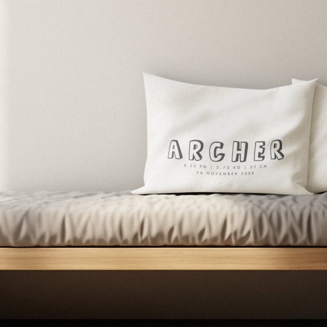 Coussins Décoratifs Nombre minimal Statistiques de naissance (Créateur téléchargé)