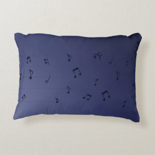 Coussins Décoratifs Notes musicales Dark Ombre Marine
