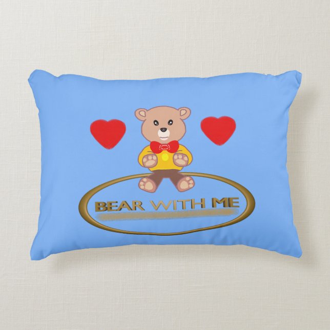 Coussins Décoratifs Nounours en peluche  (Devant)