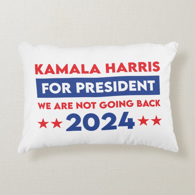 Coussins Décoratifs Nous Ne Retournons Pas Kamala Harris Pour Présiden (Devant)