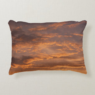 Coussins Décoratifs Nuages de coucher de soleil I Photographie de ciel