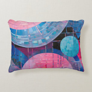 Coussins Décoratifs Nuances subtiles de bleu et de rose en Abstrait