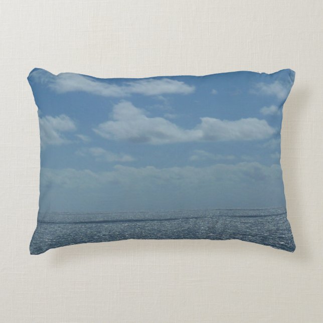 Coussins Décoratifs Océan bleu de la mer des Caraïbes (Devant)