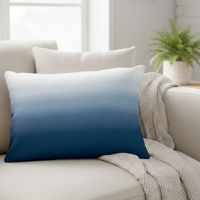 Coussins Décoratifs Ocean Blue Gradient Decorative Pillow - Cafécore (Créateur téléchargé)