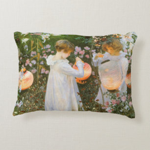 Coussins Décoratifs Œillet, Lys, Lys, Rose de John Singer Sargent