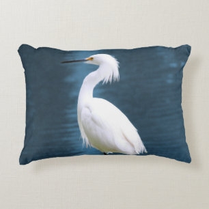 Coussins Décoratifs Œuvre d'art murale de l'aigrette minimaliste natur