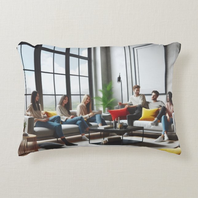 Coussins Décoratifs Office personnalisé (Devant)