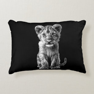 Coussins Décoratifs Oh Bébé Gros Chat Petit Gris