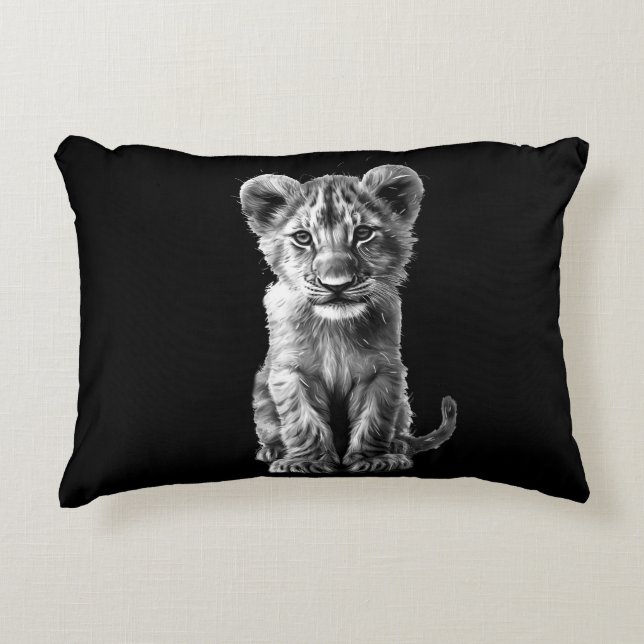 Coussins Décoratifs Oh Bébé Gros Chat Petit Gris (Devant)