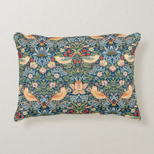 Coussins Décoratifs Oiseaux mignons, Art vintage de voleur de fraises