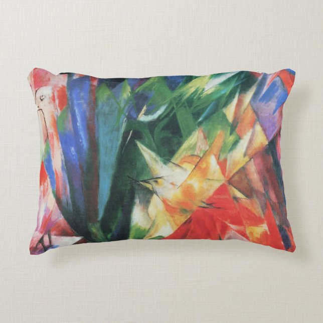 Coussins Décoratifs Oiseaux (Vogel) de Franz Marc, Art Cubisme Vintage (Devant)