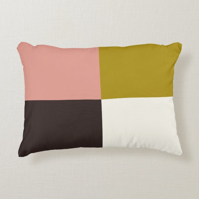 Coussins Décoratifs Or rose chocolat ivoire (Devant)