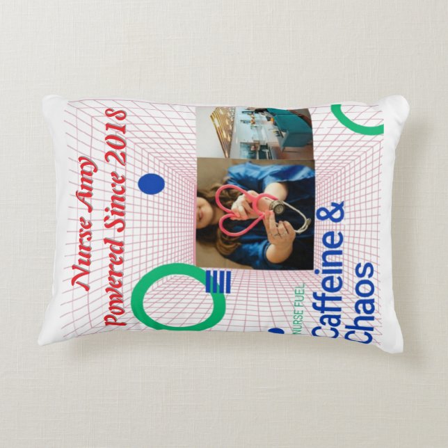 Coussins Décoratifs Oreiller à jet de carburant pour infirmière - Café (Dos)
