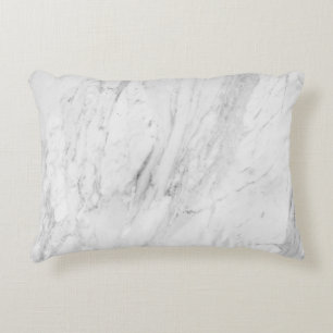 Coussins Décoratifs Oreiller à lancer de Marbre blanc