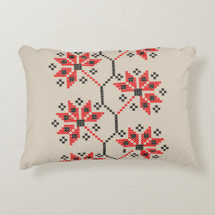 Coussins Décoratifs Oreiller à Throw brodé traditionnel ukrainien