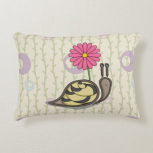 Coussins Décoratifs Oreiller accent à motif escargot Sadie