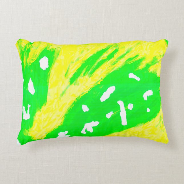 Coussins Décoratifs Oreiller accent à sentiment heureux (Devant)