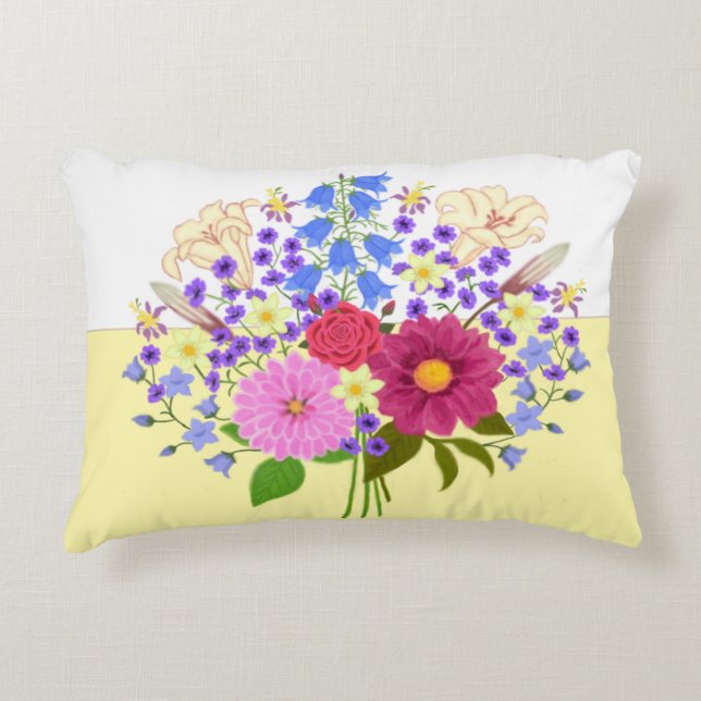 Coussins Décoratifs Oreiller accent deux tons Blumenstrauss (Devant)