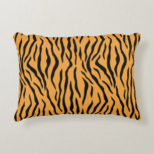 Coussins Décoratifs Oreiller accent motif peau de tigre sauvage