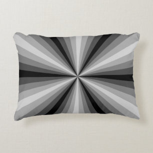 Coussins Décoratifs Oreiller accent noir à illusion d'optique