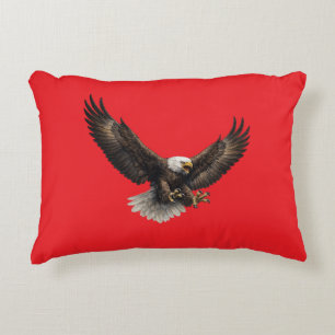 Coussins Décoratifs Oreiller accent rouge Aigle royal