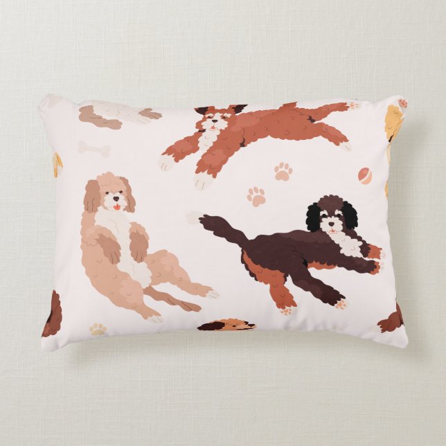 Coussins Décoratifs Oreiller accentuation chien mignon (Devant)